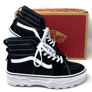 VANS Sentry Sk8-Hi WC Sneakers Women Skate Shoes Black Suede Canvas VN0A5KY5BA2